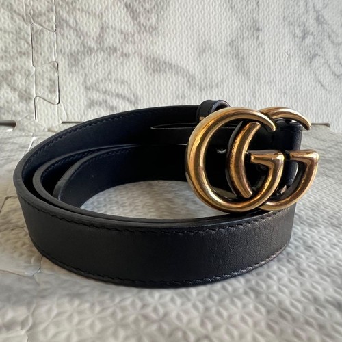 Gucci marmont leather belt - gucci, gg