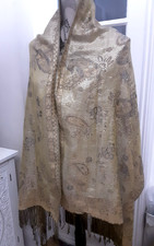 PASHMINA Gold Pashmina Silk