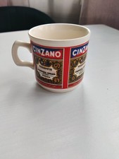 Cinzano Vermouth Ceramic Mug, Sari Fabrics, Ireland, FAIR CONDITION