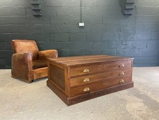 Vintage Plan Chest Coffee