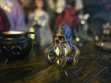 LED lit Skull octopus figurine