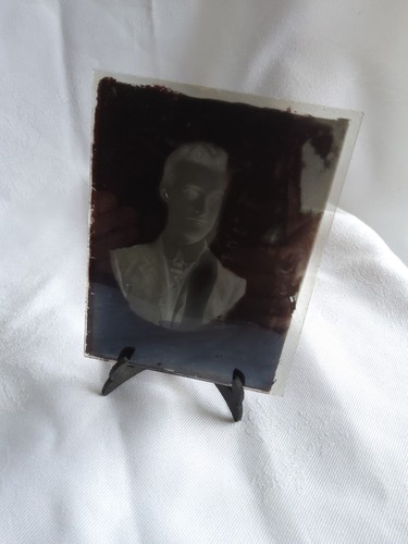 Antique glass plate negative - plate,
