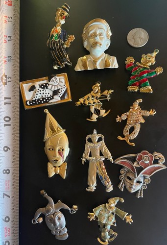 Vtg lot clown - vtg, harlequin