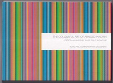 GB QEII THE COLOURFUL ART OF ARNOLD MACHIN 40th ANNIV. SILVER STAMP SHOWCASE
