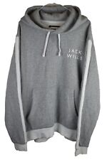 JACK WILLS Grey Hoodie size XL Mens Pullover Sportswear Cotton Casual Outdoors