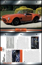 AC Shelby Cobra 427 - 1965 - Sports - Atlas Dream Cars Fact File Card