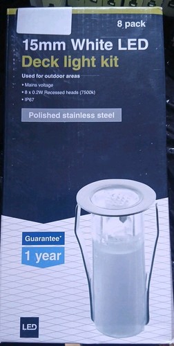 Wickes 15mm white - white, deck