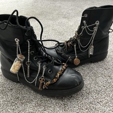 ooak crust punk junk boots