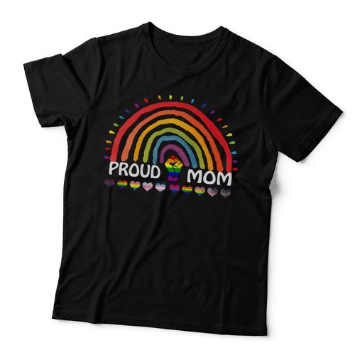 Proud mom lgbt flag rainbow - proud,