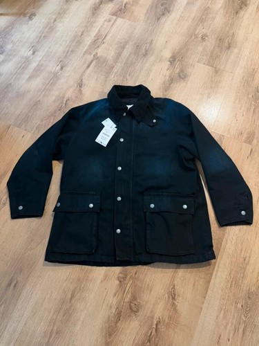 Zara denim trench jacket coat