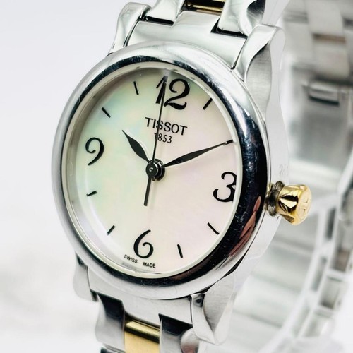 Tissot shell dial two tone - shell, two-tone