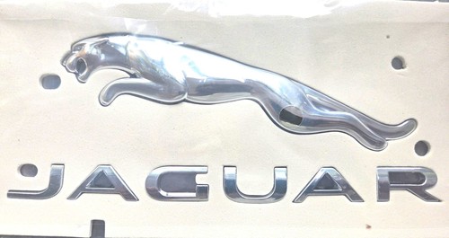 Jaguar chrome badge - jaguar,