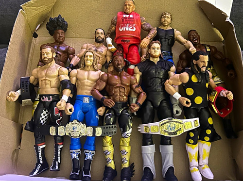 Wwe elite mattel figures mixed - mattel,