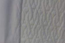 NB770  Kelly Hoppen Quilted Bedspread Ivory White 94 x 100"