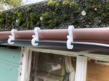 Christmas light gutter hooks, heavy duty string light gutter clip, Set of 48