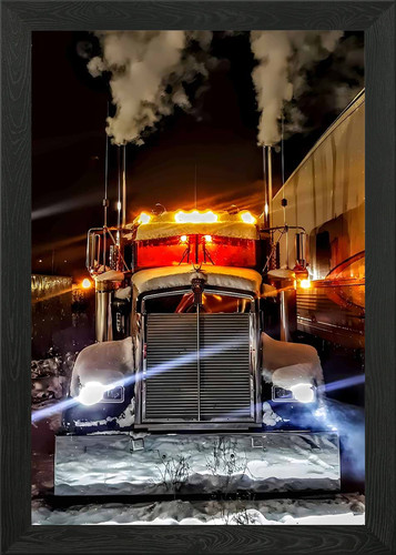 Kenworth w900l framed - wall, art