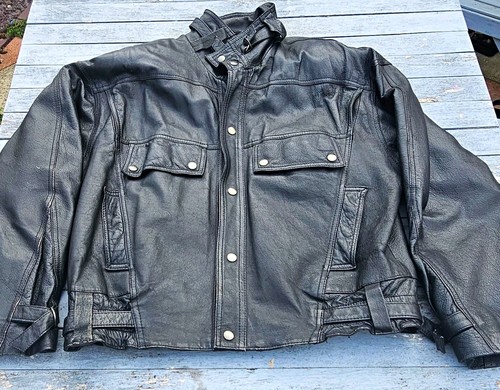 Vintage real leather black - real,