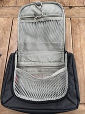 Kappa Men's 10" Small Zip-Up Travel Wash Bag with Hanging Hook