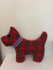 Red Tartan Scottie Dog Cushion