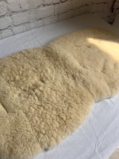 Luxury Sheepskin pram stroller liner/room for straps,cotton lined -v v good cond