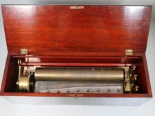 NICOLE ANTIQUES CYLINDER MUSIC BOX hear now, plays with dazzling complexity