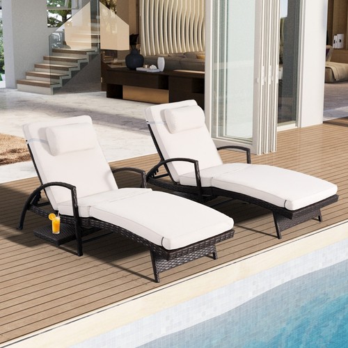 Outdoor chaise lounge set - of, 2