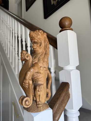 Large hand carved oak - hand,