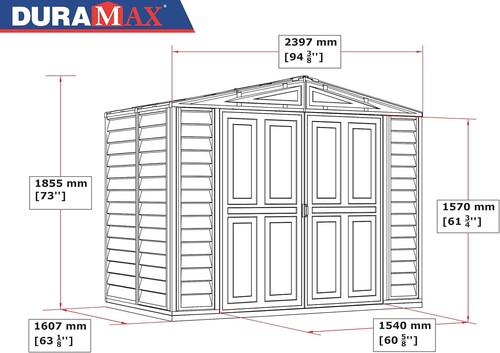 Duramate 8x6 plastic garden - 8x6,