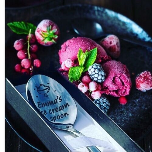Personalised ice cream spoon - ice,