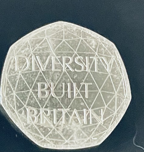 Diversity built britain 50p - built,