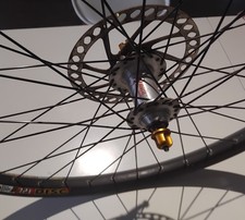 Hayes Swiss made DT HüGI Front Disc Hub on Mavic D321 26in  Front Rim.