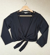 2000s black tie front bolero