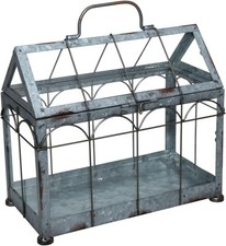 Esschert Design ZB21 Greenhouse with Lockable Lid, Plant House, Iron/Glass with