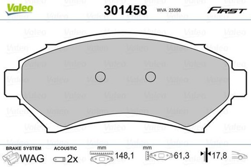 Valeo disc brake - , set