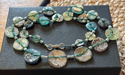 Roman glass beads - glass, for