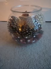 Plastic Snowflake Bowl With Cinnamon Pot Pourri