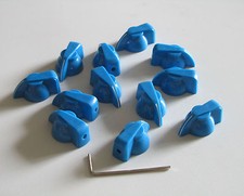 12x Blue Chicken Head Knob