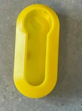 Yellow Replacement Key Fob Trim Cover Shell Case Fiat 500, Abarth, Punto, Panda