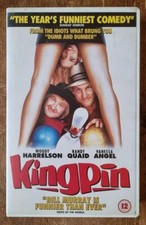 Kingpin VHS PAL Video Tape Ex Rental Big Box Cert 12 Woody Harrelson Comedy 1996
