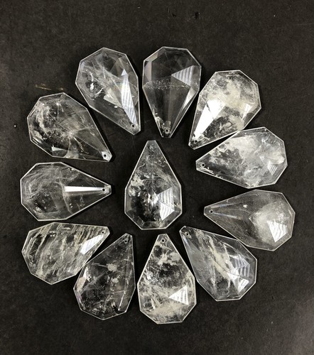 Rock crystal prisms pendants - prisms,