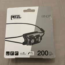 Petzl Bindi 200 Lumens Lightweight LED Headtorch Black Brand New