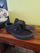 Vans Old Skool Trainer Unisex Size UK 7 Black Canvas Low Top Skateboarding Shoes