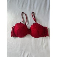  M&S Red Lace Bra