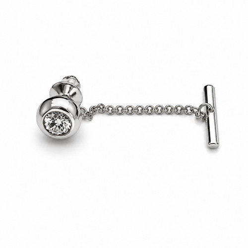 Clear crystal tie - clear,