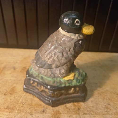 Vintage cast iron bird - iron,