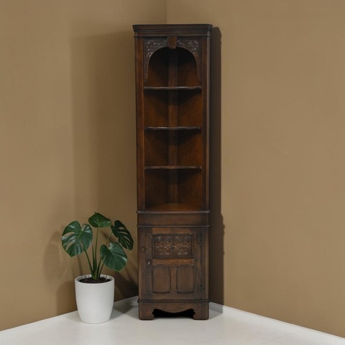 Corner display cabinet carved - corner,
