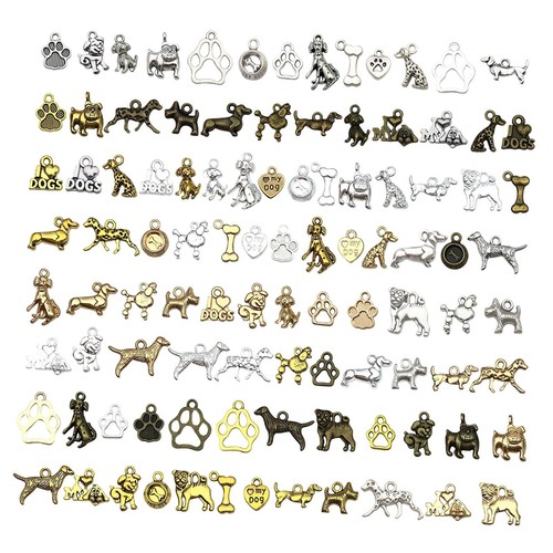 100pcs pet dog charms dangle - charms,