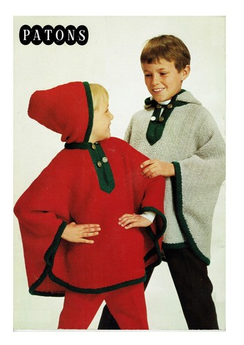 Poncho knitting pattern - , in