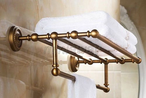 Antique brass bathroom towel - antique,
