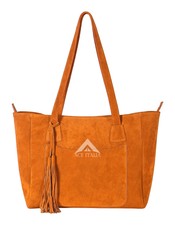 Women's Suede Real Leather Slouchy Tote Bag Daily Fashion Shoulder Bag